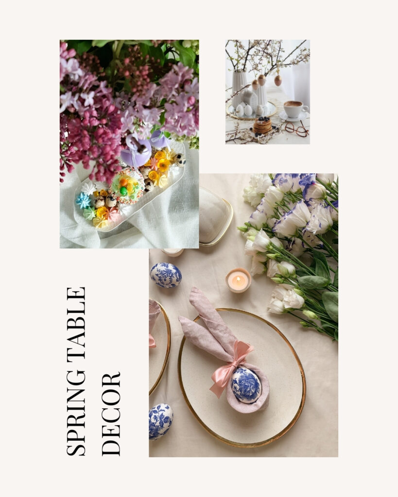 how to decorate your table for spring?