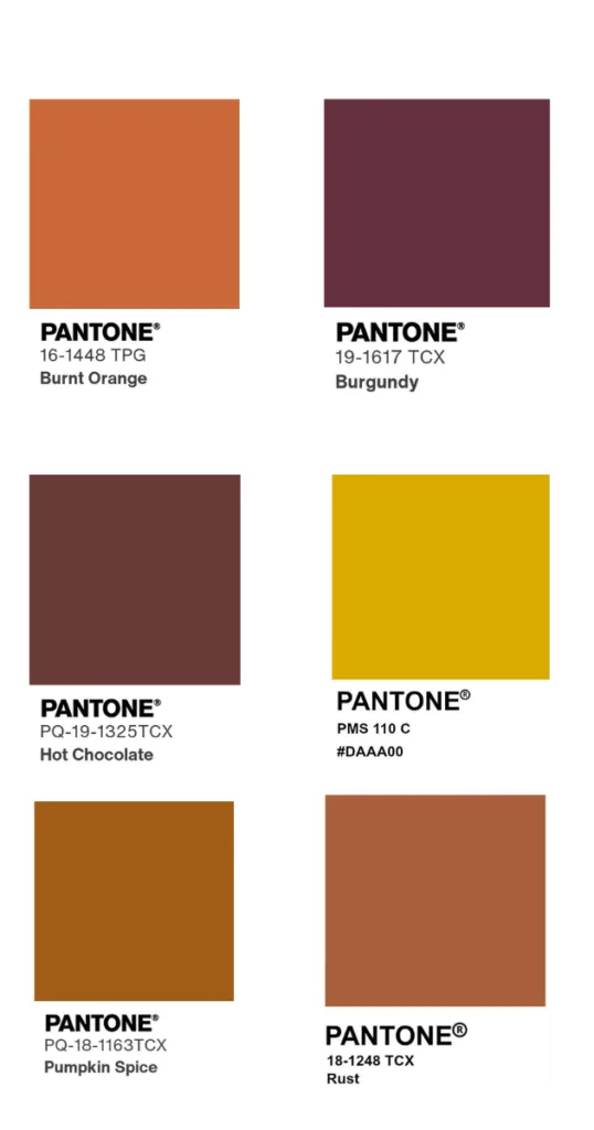 Trending colors for Fall 2025